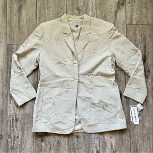 NWT Vintage Y2K embroidered jacket - Anna Carole [H3R]
